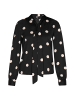 Women Blouse in black white