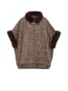 Women Poncho in Braun