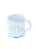 Kaffeetasse 300 ml Teetasse Geschenk Hochzeit in Weiß - Aufschrift Mrs.