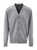 Herren Cardigan in Hellgrau Melange