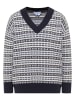 Damen Pullover in Marine Mehrfarbig