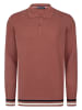 Polo Kragen Strickpullover in Rosa