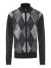 Herren Cardigan in Schwarz Grau