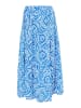 Damen Maxirock Mit Print in Blau