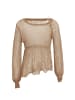 Damen Strickpullover in Hellbeige
