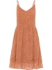Damen Kleid in Orange Mehrfarbig