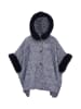 Women Poncho in Marine