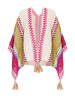 Damen Umhang in Rosa Mehrfarbig