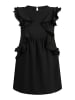 Damen Minikleid Mit Rüschen in Schwarz