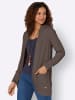 Strickjacke in dunkeltaupe