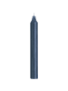 Rustikale Stabkerze 18 cm | Ø 2,2 cm in staubig blau