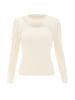 Damen Strickpullover in Wollweiss