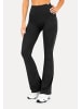 Schlaghose Leggings Aylin Scrunch in Acid Schwarz