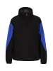 Men Jacket in Schwarz Königsblau Colorblock