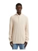 Pullover Half Zip Knit whitebait