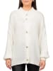 Damen Relaxed Fit Strickjacke Oversized-Look in White
