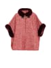 Damen Poncho in Rot