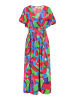 Women Dress in Pink Multicolor
