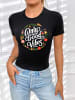 T-Shirt Only Good Vibes SCHWARZ-Weiss
