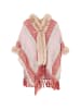 Damen Poncho in Rosa