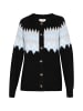 Damen Cardigan in Schwarz Mehrfarbig