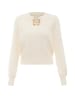 Damen Strickpullover in Wollweiss