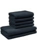 Frottier, Leichtfrottier Frottier-Set 6-teilig Oceanside in schwarz