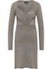 Damen Strickkleid in Grau Melange