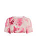 Damen Bluse Mit Batikmuster in Pink Mehrfarbig