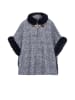 Damen Poncho in Marine