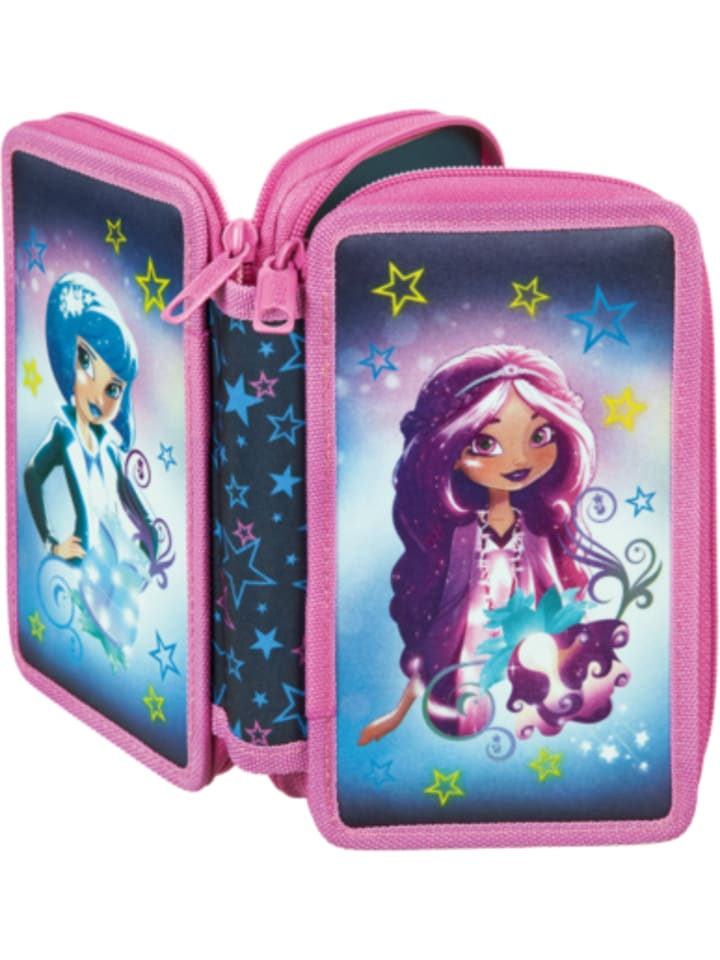 Disney Minnie Mouse XL Mäppchen Federmäppchen Federmappe Federtasche Etui 43 tlg