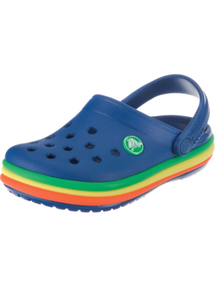 rainbow crocs with fur