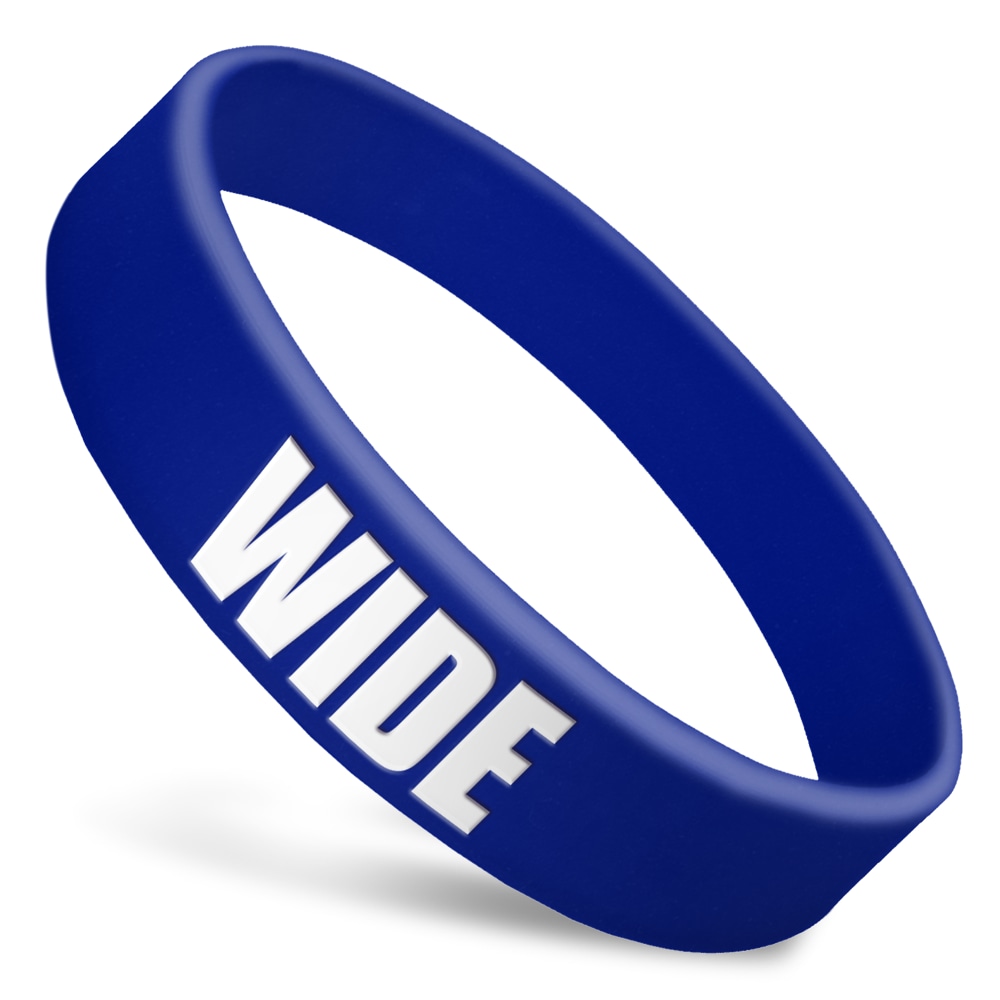 Custom Silicone Wristbands Three Quarter Inches Wide