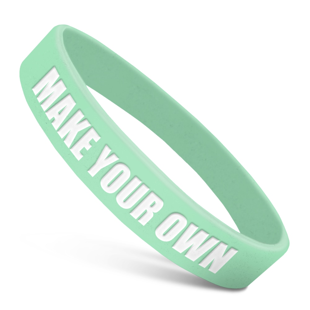 Wide Finest Design Recycled Plastic Bracelet - Pink & Green