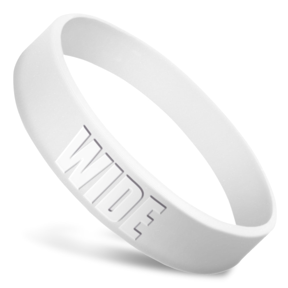 White 2025 rubber bracelet