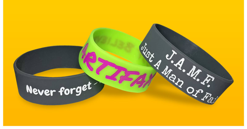 Custom Wristbands - Rubber - Ultra Thin