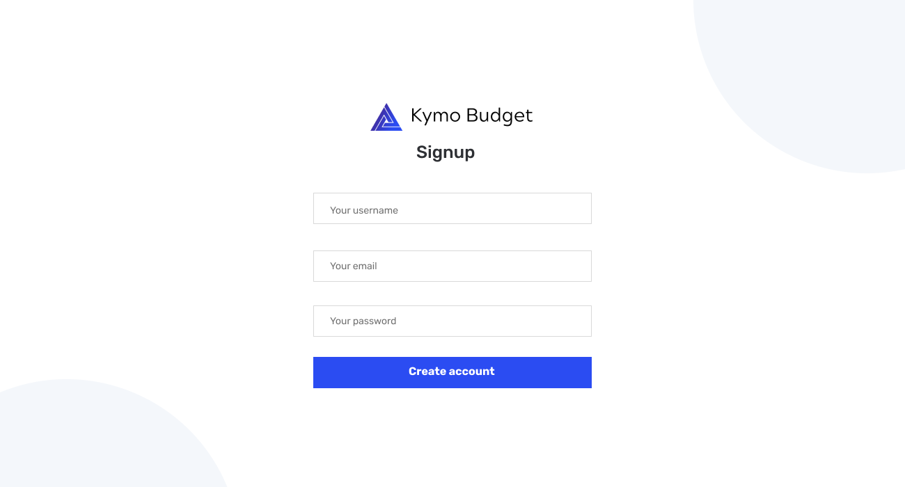 create account