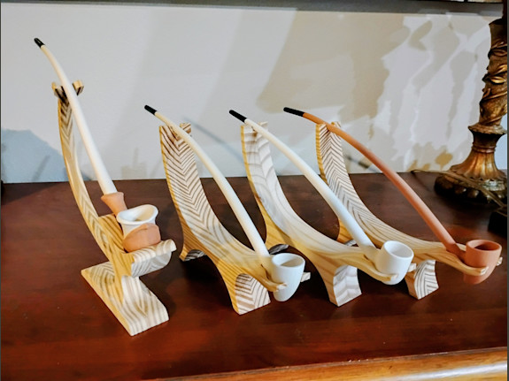Clay Tobacco Pipes and Stands Crafting Business