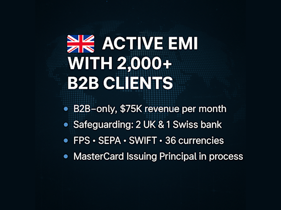 Active UK EMI with 2,000+ B2B Clients