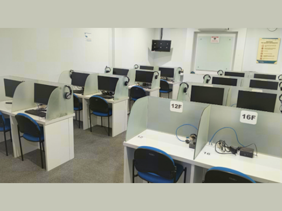 Language training institute with Test Center