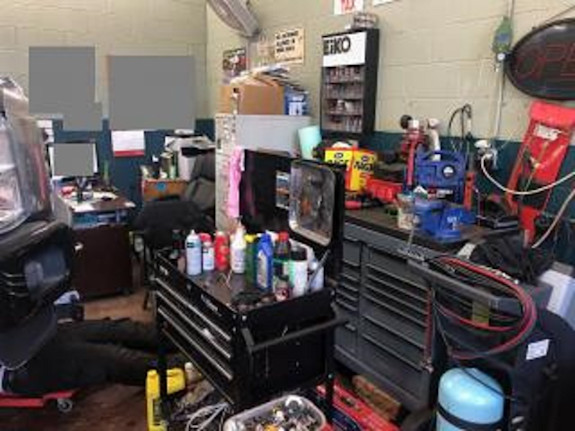 Two Bay Auto Repair w/ Inspection Machine