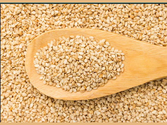 Soybeans, Ginger, Hibiscus flower and Sesame Seeds