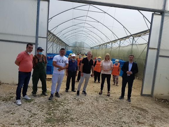 Greenhouse for sale. Equipped with all systems