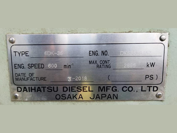 DAIHATSU 6DK-36 Diesel Engine