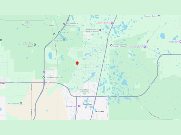 Over Acre in Ridge Manor Florida