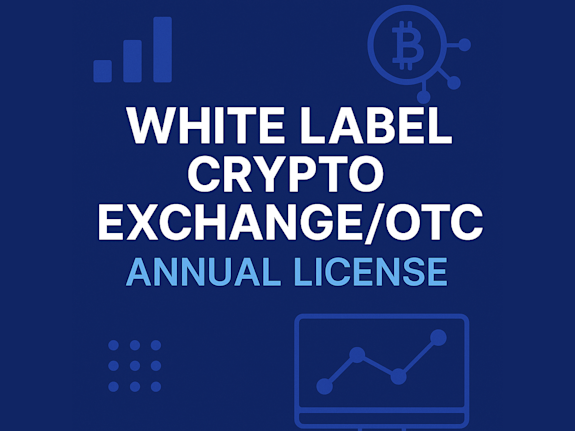 White Label Crypto Exchange/OTC Annual License