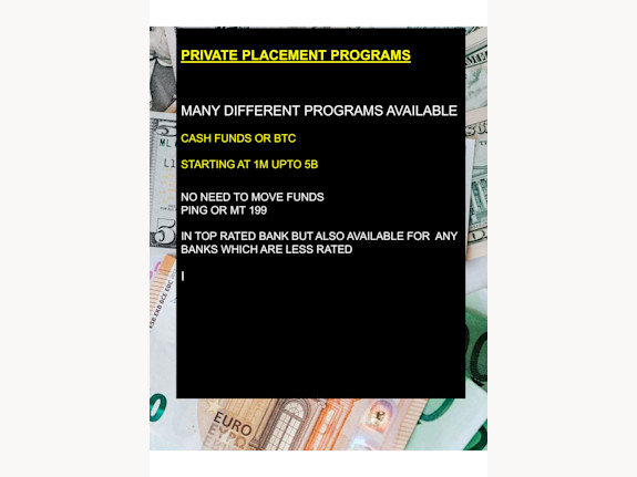 Offers For Private Placement Programs