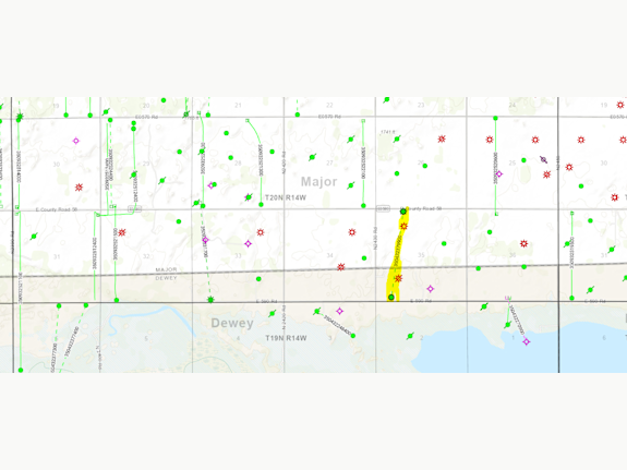 Non-Op WI in newly drilled Miss Hz Well Major, OK