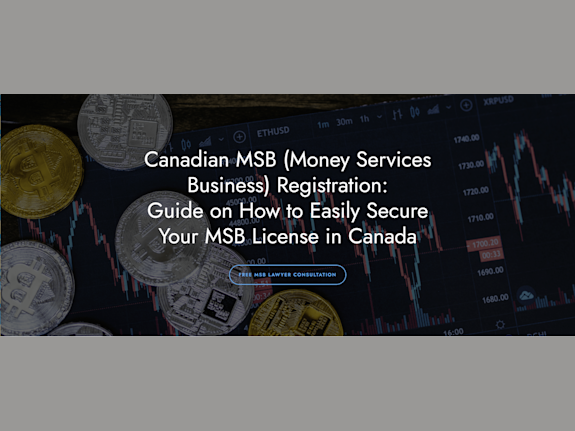 New Cryptocurrency MSB in Canada - Avoid MiCA