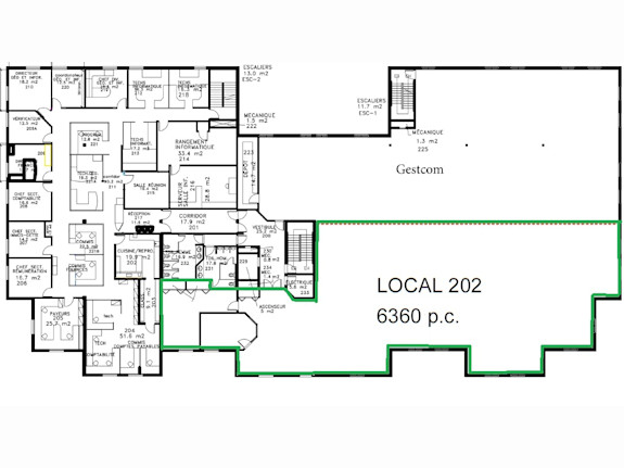 Office / Commercial Space 2,100 to 6,360 sq. ft.
